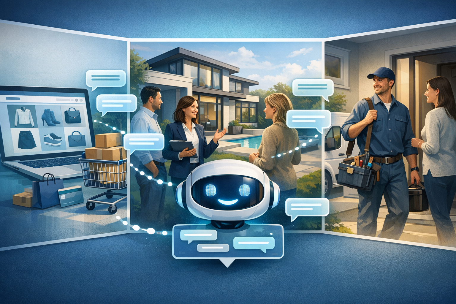 AI Chatbots for Ecommerce, Real Estate, and Service Businesses: What’s Different?